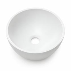 Umyvadlo Solid S, malé, z materiálu Solid Surface, kulaté, 20 x 20 x 11 cm, matná bílá, 1208953267